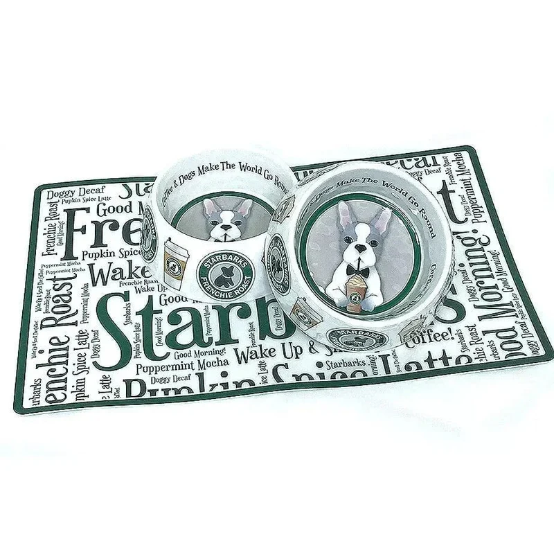 Gamelle Luxe Design Café Chien Tapis Inclus