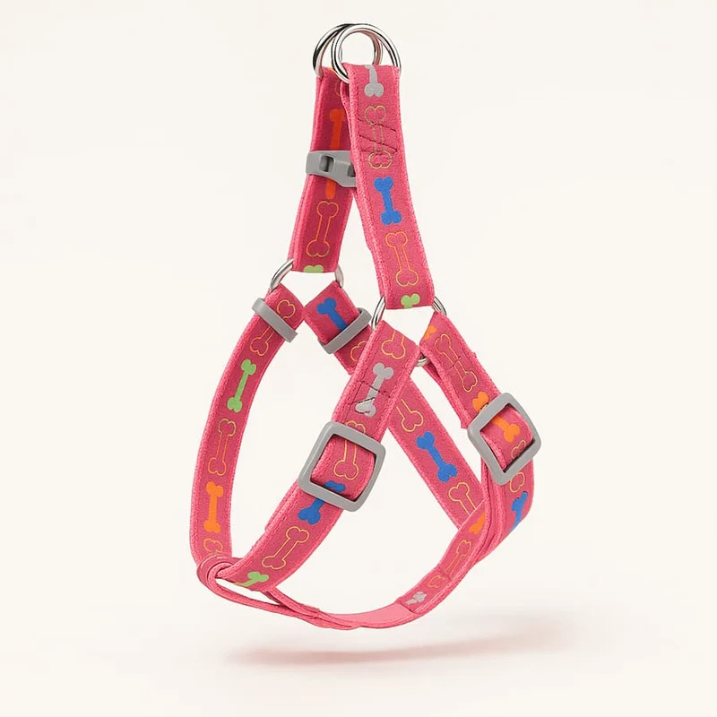 Harnais en Y Chien Motif Os Ajustable