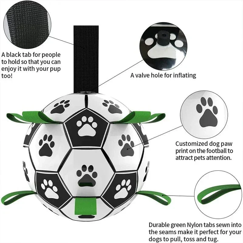 Ballon Football Résistant Gros Chien