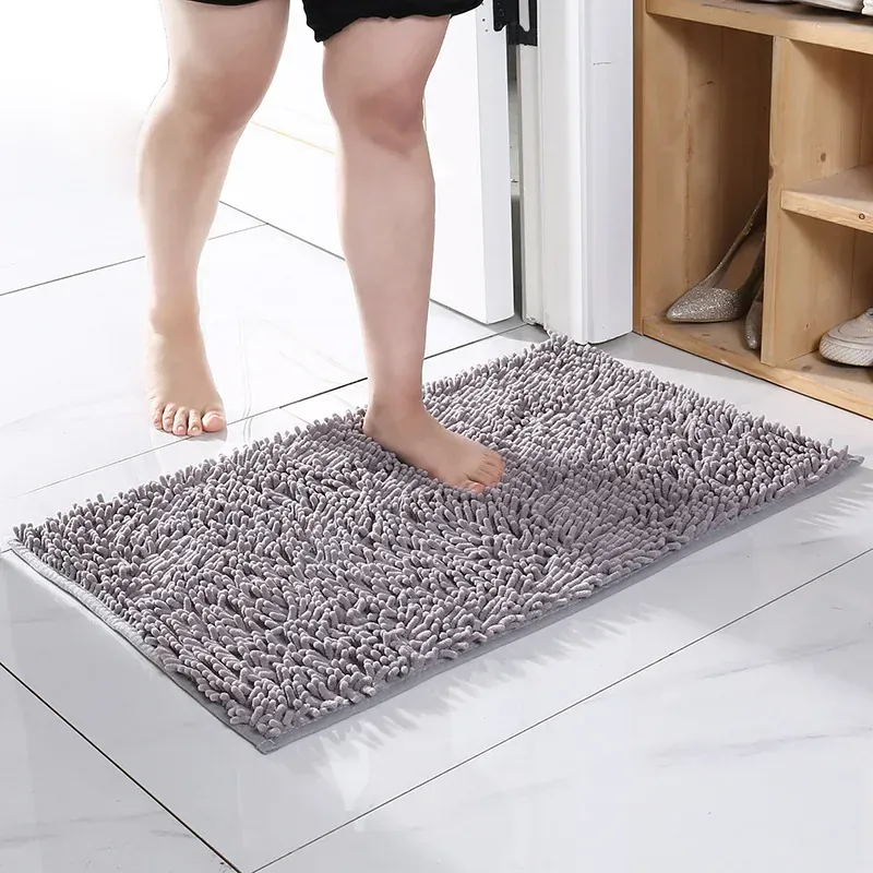 Tapis Microfibre Pattes Chien Antidérapant