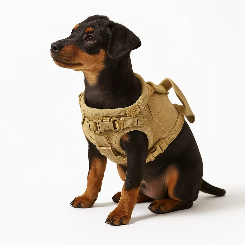 Harnais Tactique Nylon Chiot Jeune Chien