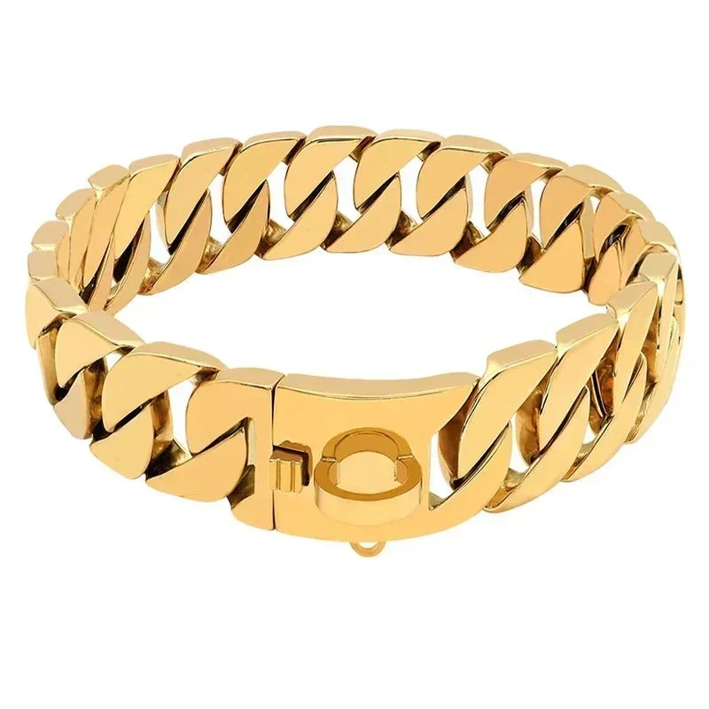 Collier Chaîne Inox Non-Étrangleur Gros Chien