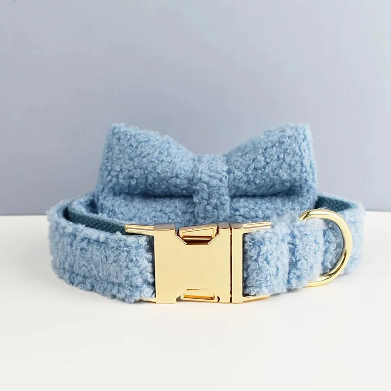 Collier Rembourré Chien Réglable Nœud Papillon