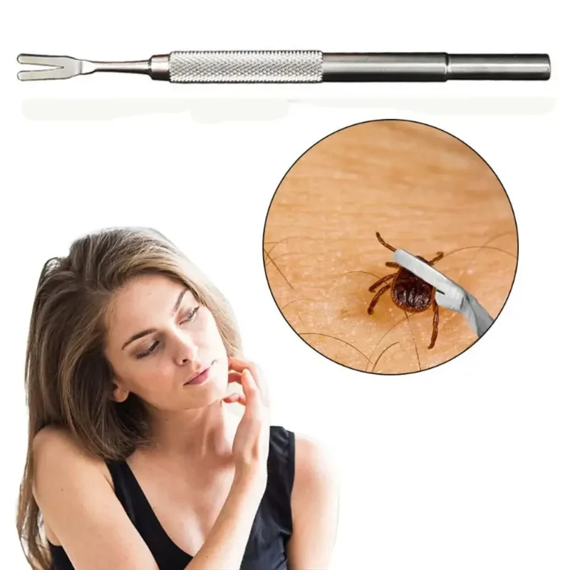 Kit Extracteur Tiques Inox Chien Chat