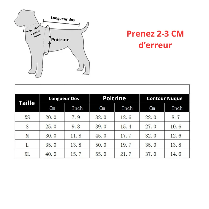 Manteau Imperméable Hiver Chien Chaud