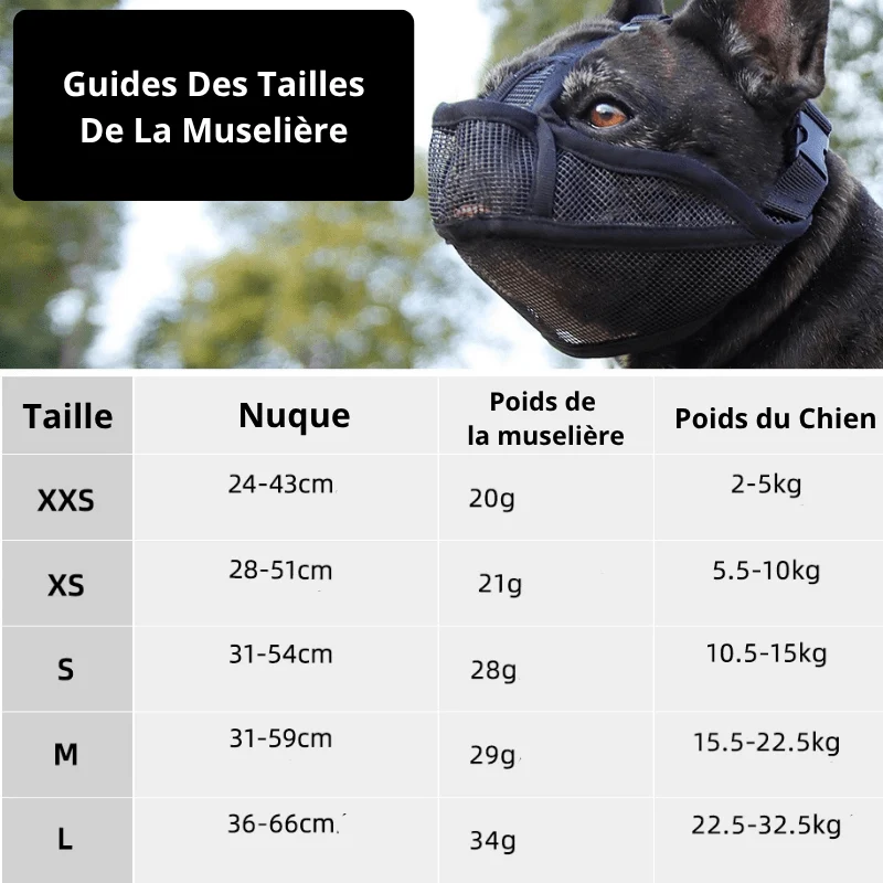 Muselière Bouledogue Français Respirante