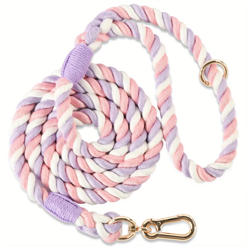 Laisse Tressée Coton Gros Chien 1.5m