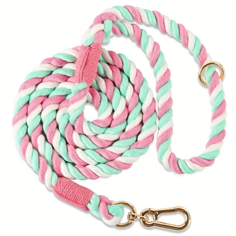 Laisse Tressée Coton Gros Chien 1.5m