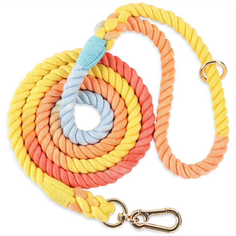 Laisse Tressée Coton Gros Chien 1.5m