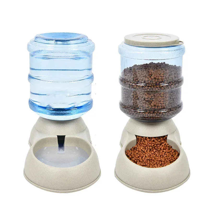 Distributeur Eau Croquettes Gravité 3.75L Chien