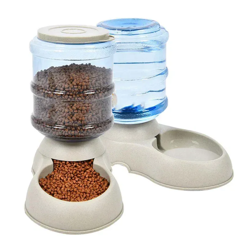 Distributeur Eau Croquettes Gravité 3.75L Chien