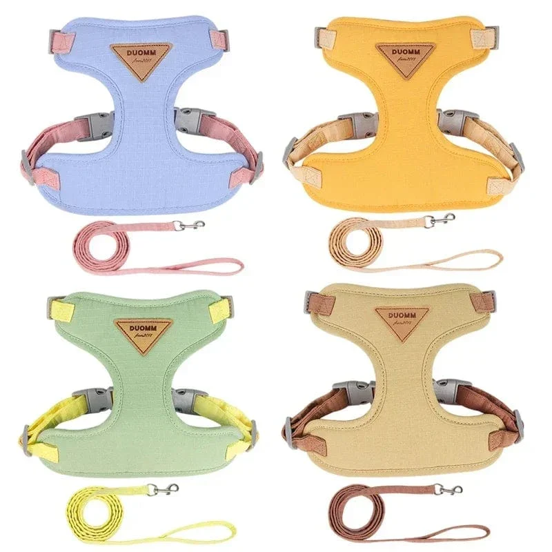 Harnais Laisse Anti-Traction Chien 4 Coloris