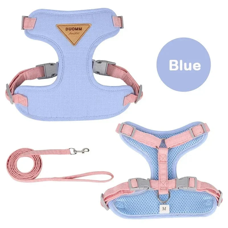 Harnais Laisse Anti-Traction Chien 4 Coloris