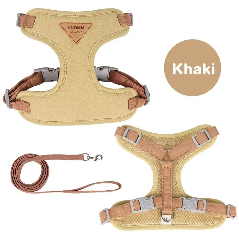 Harnais Laisse Anti-Traction Chien 4 Coloris