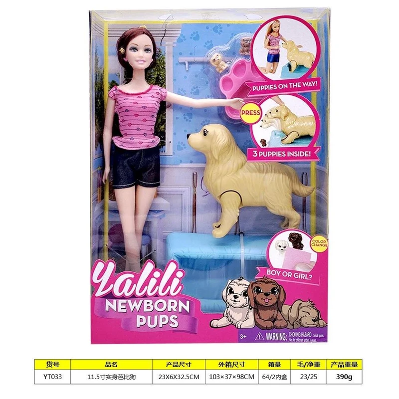 Coffret Jeu Vétérinaire Chienne Chiots Éducatif