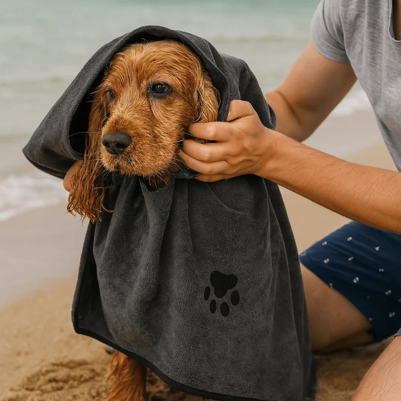 Serviette Absorbante Gros Chien Microfibre 60cm