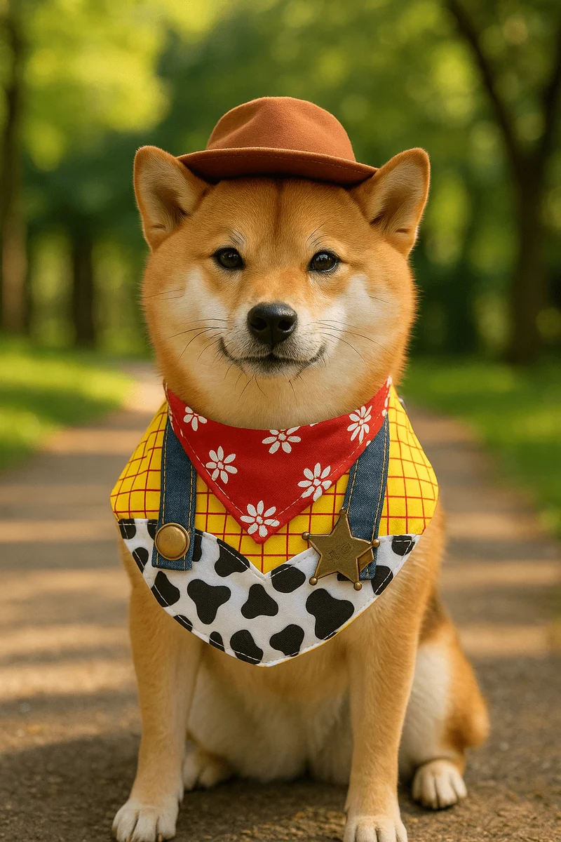 Déguisement Cowboy Policier Chien 6 Modèles