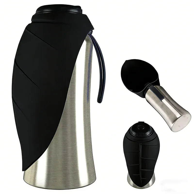 Gourde Voyage Inox Pliable Gros Chien