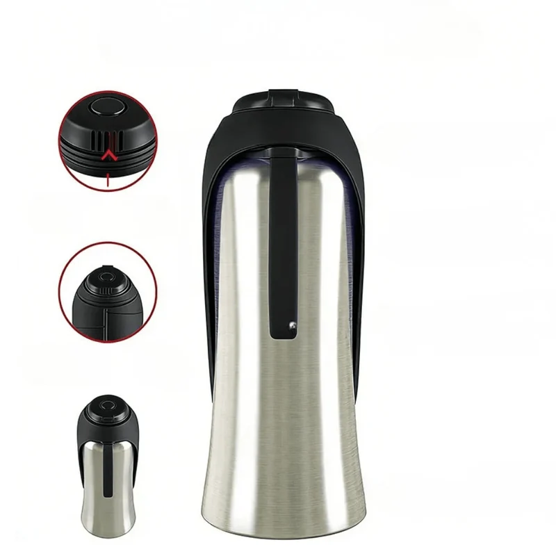 Gourde Voyage Inox Pliable Gros Chien