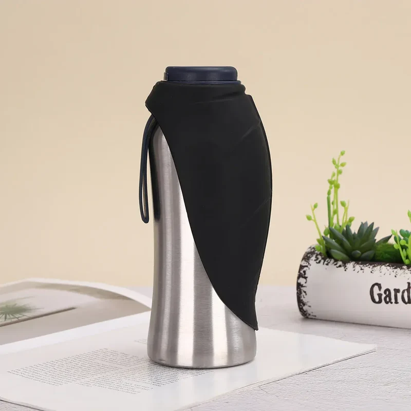 Gourde Voyage Inox Pliable Gros Chien