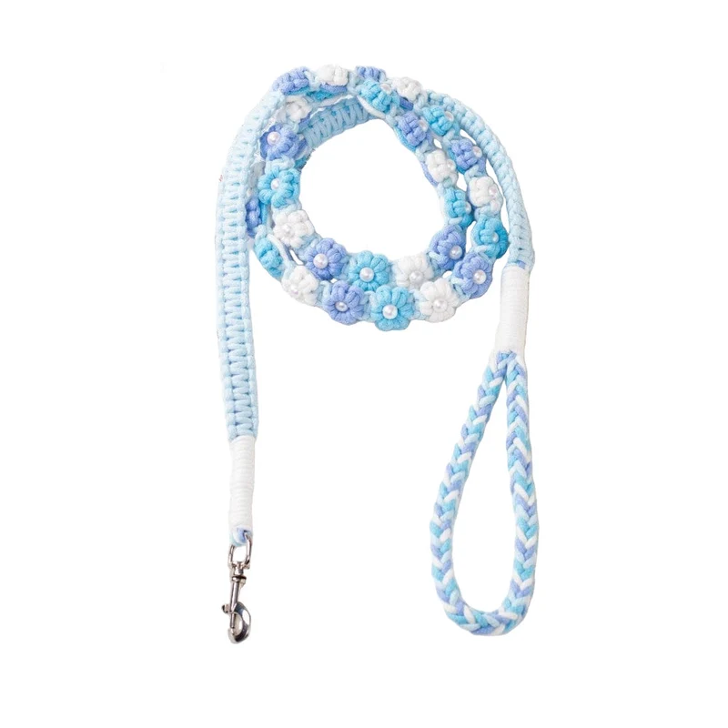 Laisse Tressée Florale Chien 1.5m 6 Coloris