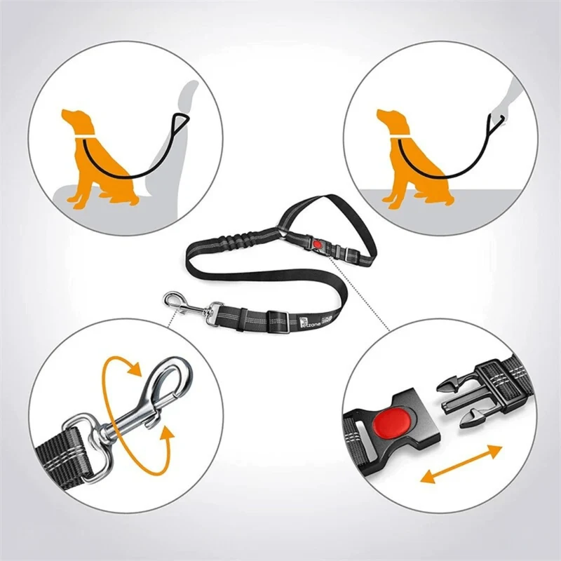 Ceinture Sécurité Voiture Chien Nylon