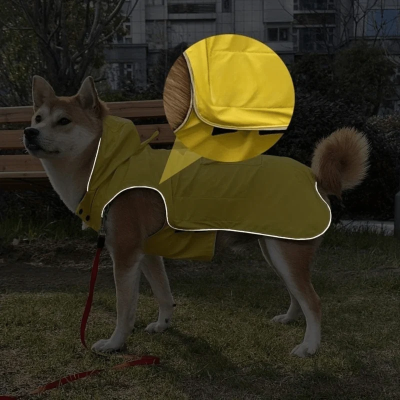 Manteau Imperméable Réfléchissant Gros Chien