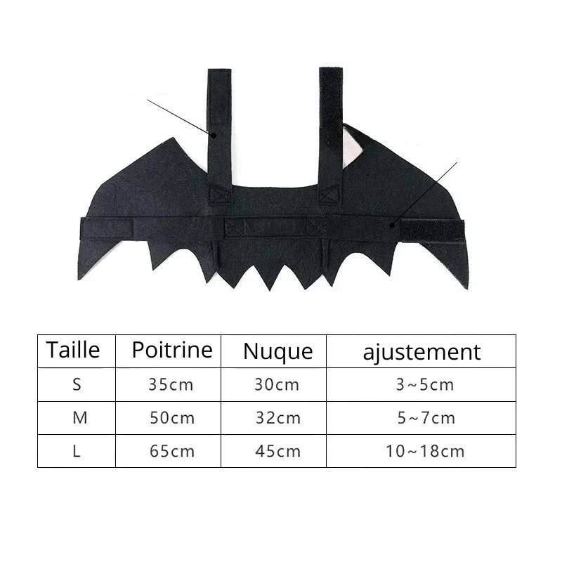 Déguisement Halloween Chauve-Souris Gros Chien