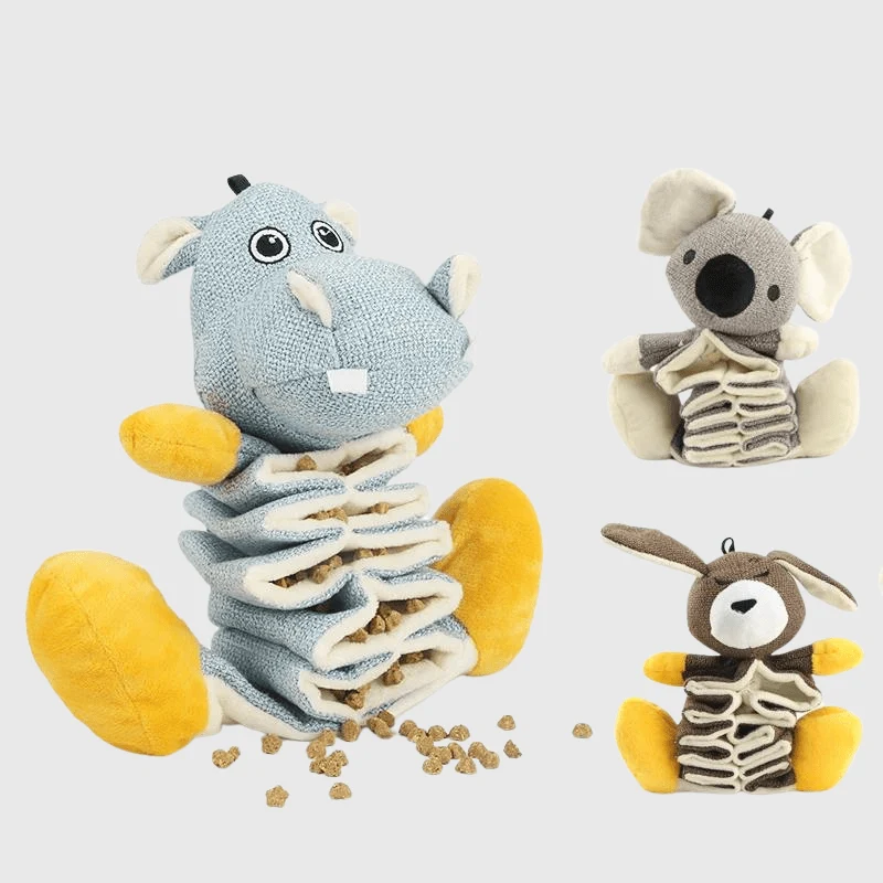 Jouet Fouille Peluche Chien 30cm Kangourou Koala