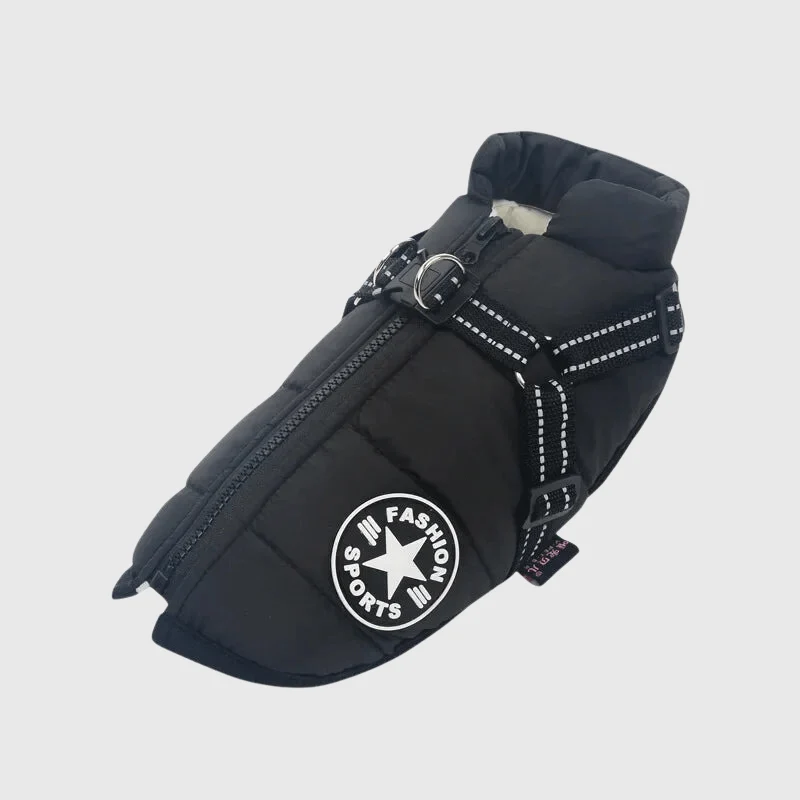 Manteau Hiver Harnais Intégré Gros Chien