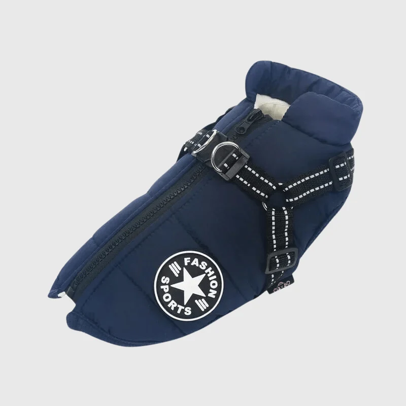 Manteau Hiver Harnais Intégré Gros Chien