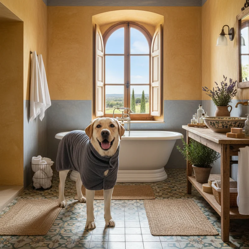 Peignoir Séchage Rapide Grand Chien 5 Couleurs