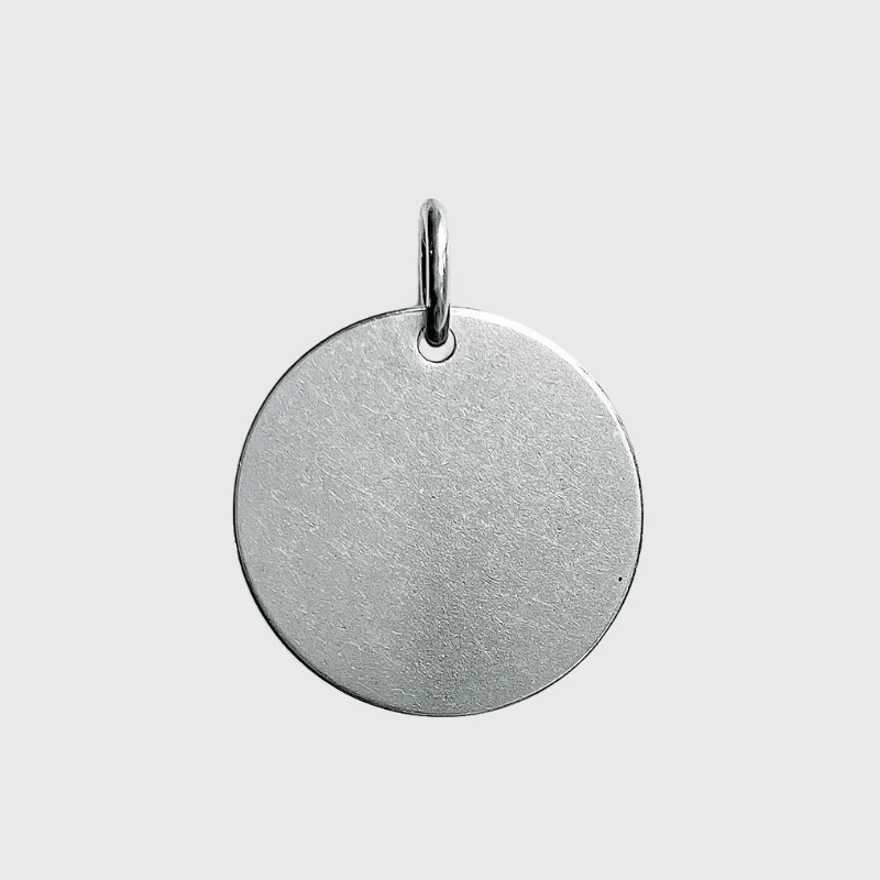 Médaille Gravable Chien Acier Inox Laiton