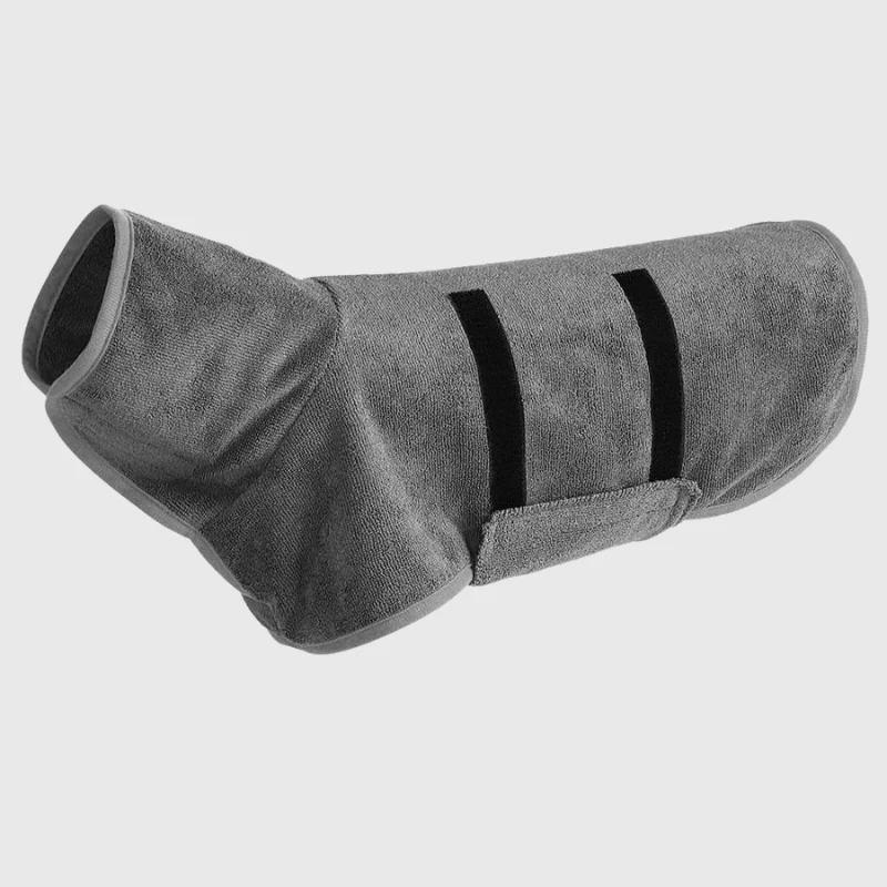 Peignoir Absorbant Chien XS-XL Vert Gris