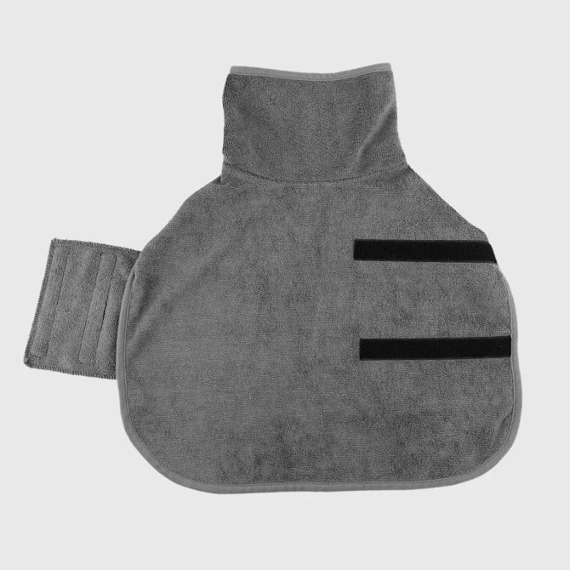 Peignoir Absorbant Chien XS-XL Vert Gris