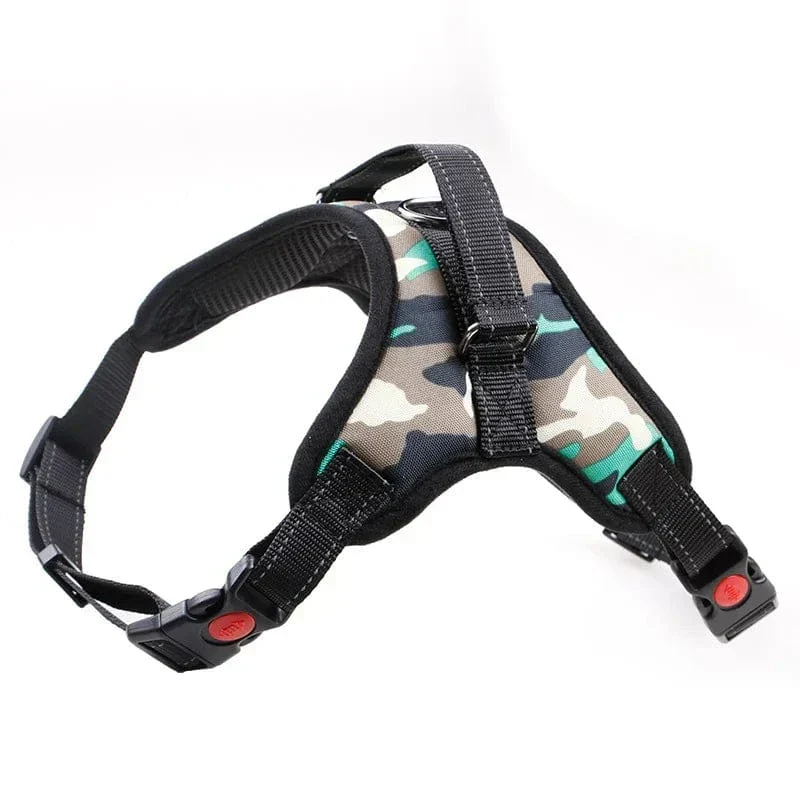 Harnais Anti-Traction Gros Chien Rembourré Réglable