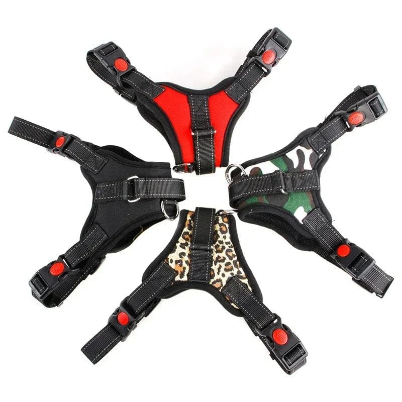 Harnais Anti-Traction Gros Chien Rembourré Réglable