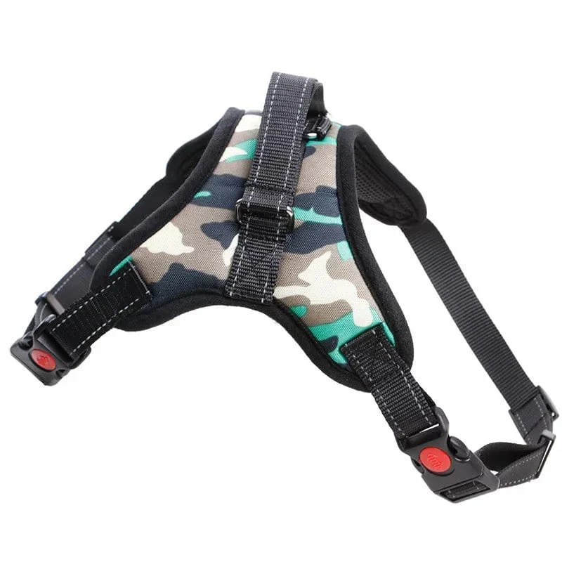 Harnais Anti-Traction Gros Chien Rembourré Réglable