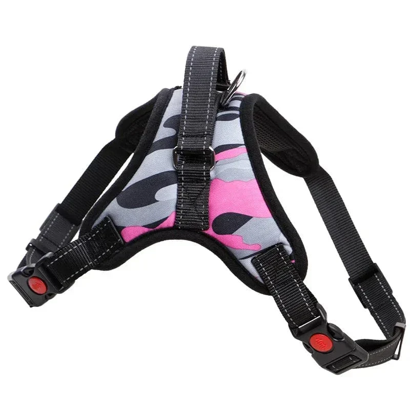 Harnais Anti-Traction Gros Chien Rembourré Réglable