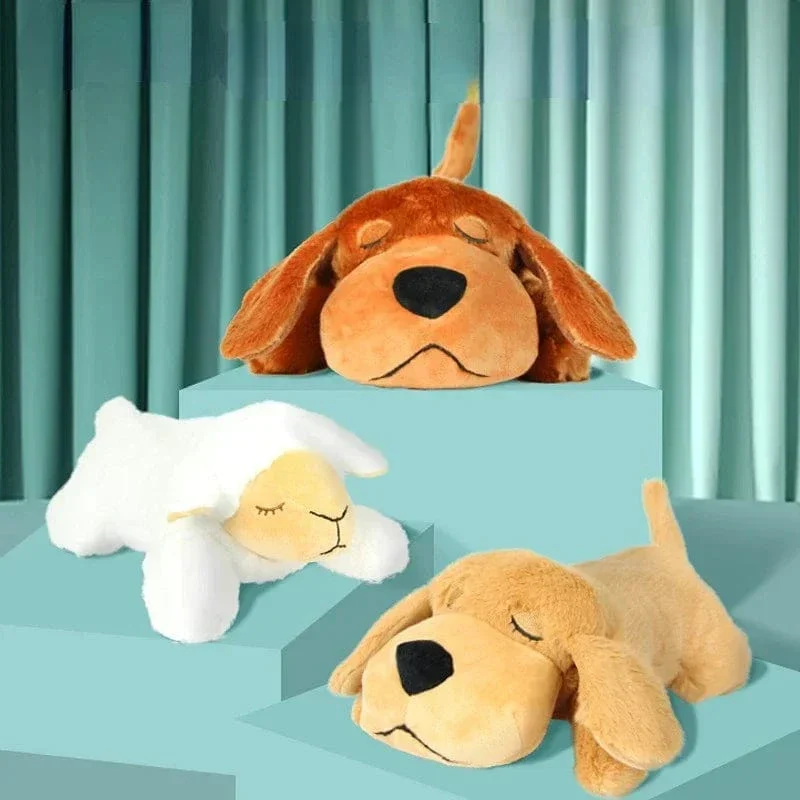 Jouet Peluche Battement Coeur Chiots Anxieux