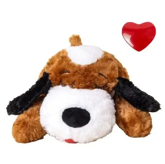 Jouet Peluche Battement Coeur Chiots Anxieux