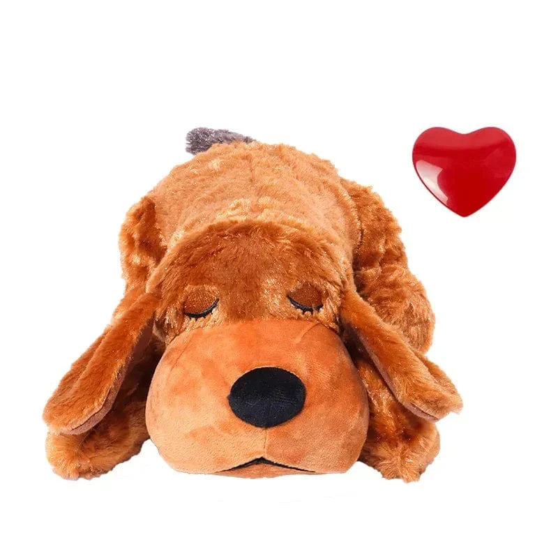 Jouet Peluche Battement Coeur Chiots Anxieux