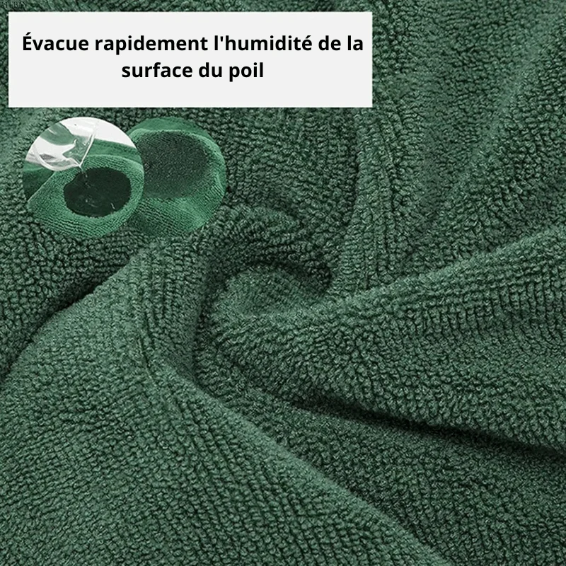 Peignoir Absorbant Microfibre Gros Chien Toilettage