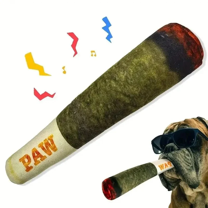 Jouet Cigare Couineur Anti-Stress Chien