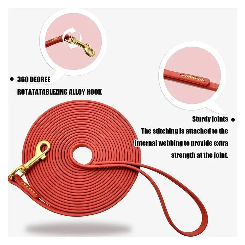 Laisse Longe PVC Imperméable Gros Chien 3-9m