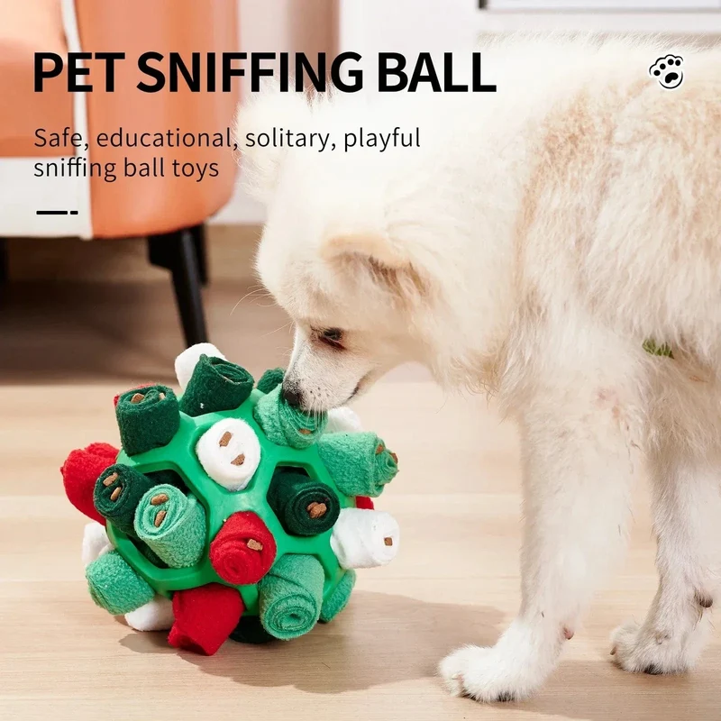 Boule Fouille Olfactive Chien 14cm 8 Coloris