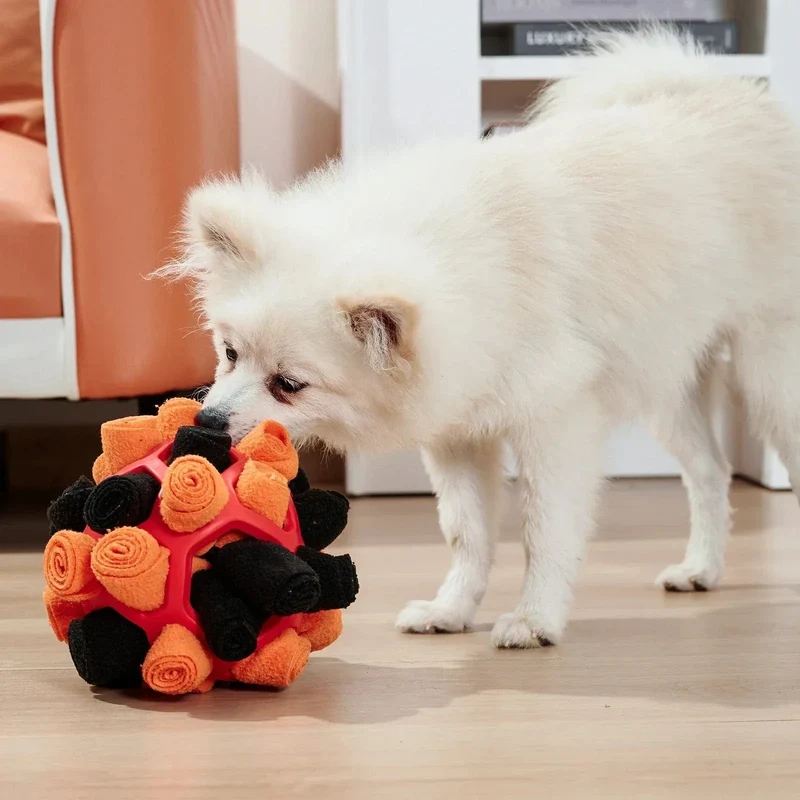 Boule Fouille Olfactive Chien 14cm 8 Coloris