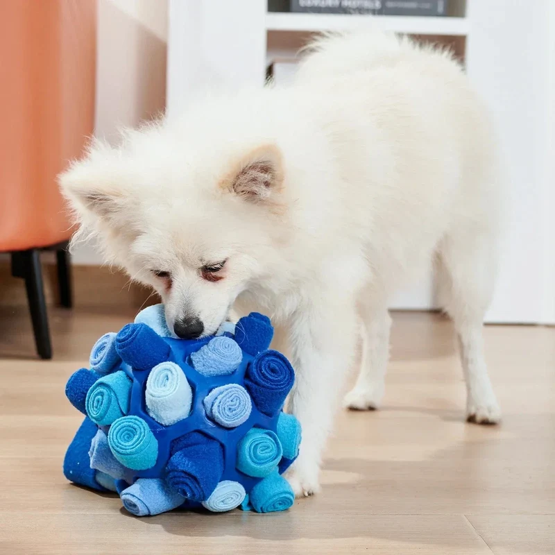 Boule Fouille Olfactive Chien 14cm 8 Coloris