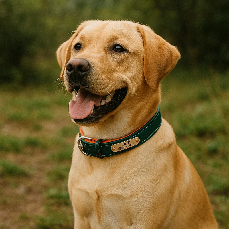 Collier Nylon Plaque Personnalisée Gros Chien