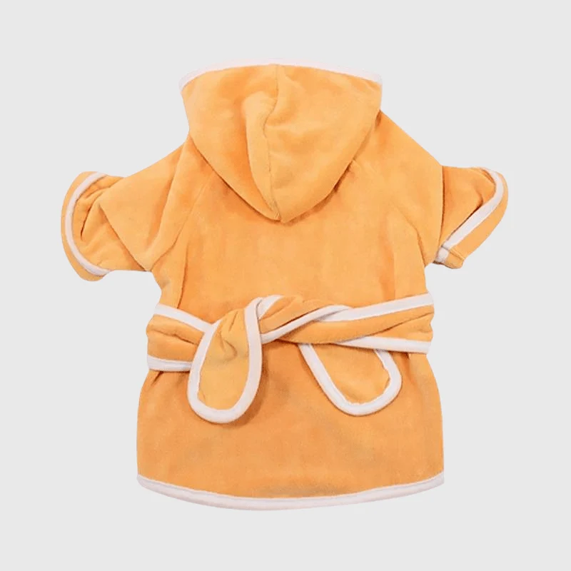 Peignoir Chien Pattes Microfibre Séchage Rapide